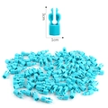 Connettori in plastica blu per kit di tende fai-da-te con dimensioni di 3 cm - Accessorio per Connessione di Assemblaggio (1.4g) / Blu