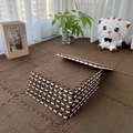 Thick dark brown plush interlocking foam mat with a soft texture for home flooring - 60*60*1.0cm / Coffee