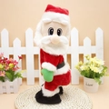 Musical electric dancing Santa Claus plush doll ornament for Christmas party decoration - Spanish Version