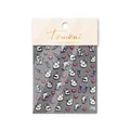 Nail art stickers met reliëf, cartoon konijntjes en kleurrijke snoep patronen - Snoepkonijn (Dun & Taai-to2768)