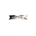 Elegant silver metal bow hair clip with polished finish shown on white background - 8#-Silver Bowknot