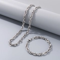 6mm Steel Silver Bracelet 20CM