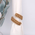 Handcrafted brown cotton rope curtain tieback with Nordic twisted weave and napkin ring use - 22*2cm / Brown Hemp Rope