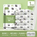 Set biancheria da letto usa e getta 4 pezzi con stampa panda per viaggio - Set matrimoniale da 4 pezzi (Stampa panda) / Set matrimoniale da 4 pezzi