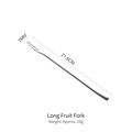 Sleek 21.6cm 304 stainless steel long fruit fork with narrow 7mm head and slim handle - Long Fruit Fork
