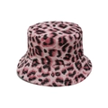 Detailed view of trendy pink leopard print bucket hat for women sun protection - M(56-58cm) / Pink Leopard Style (B)
