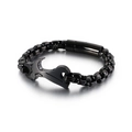 Bracciale da uomo stile hip-hop a forma di attrezzo con apribottiglie nero opaco - Stile Apribottiglie / Nero (KB120164-KFC)