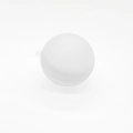 Quick fill silicone water balloon in matte white finish with portable clip - Clear