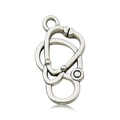 Antique silver stethoscope pendant charm in zinc alloy for DIY jewelry making - Antique Silver Stethoscope 13x22mm
