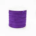 Deep purple 0.8mm nylon cord for DIY jewelry making on white spool core - Color 675 Dark Purple