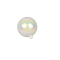 Iridescent white pearl cake topper ball with transparent hook for dessert decoration - Iridescent White Style (A13幻彩白3cm)