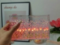 Pink tulip DIY night light with sparkling flowing sand in transparent acrylic case - 16 Pink Tulips - Standard DIY Kit