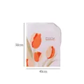 Medium size mesh laundry bag 40x50cm with orange tulip print for sweaters and pants - Tulip Laundry Bag - Medium 40*50cm