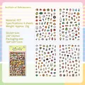 Set 4 fogli adesivi PET impermeabili Istituto di Delizia 100x150mm per scrapbooking e decori - Laboratorio Delizioso