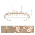 Dimensioni dettagliate della fascia in cristallo fatta a mano con peso e specifiche - Stile Cristallo Strass TS-J3240G / Oro