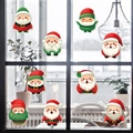 Set di 9 adesivi natalizi per finestre con gnomi cartoon per decorazioni festive su vetro - PH-QT1274