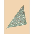 Forest green pet bandana with autumn acorn and maple leaf pattern on apricot background - L / Pattern 41/Forest Green Autumn Plant