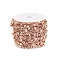 Bulk rose gold beaded cable chain spool for DIY jewelry making and necklace design - Rose Gold