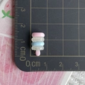 Detailed size view of a 1.8cm mini luminous resin popsicle charm on a scale mat - Luminous Four Layer Popsicle