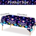 Space astronaut themed disposable plastic tablecloth for boys birthday party decor - Astronaut Tablecloth (137*274cm)