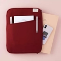 Funda roja antigolpes para tableta iPad de 13,3-14 pulgadas con bolsillo frontal - 11" / Burdeos