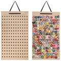 Wand-Organizer aus khakifarbenem Filz für Schuhanhänger mit hoher Aufnahmekapazität - Beige & Schwarz