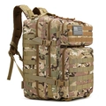 Oxford fabric tactical backpack in CP camouflage pattern with American flag patch - 45L / MultiCam