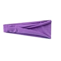 Breathable purple elastic sports headband for yoga and running with moisture-wicking fabric - Light Purple
