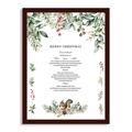 Cute Christmas gift wrapping paper featuring reindeer, Santa and festive pine cone patterns - Christmas Tale Type D (Squirrel Illustration)
