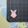 Pink swimsuit resin accessory charm for crafts with 2.5cm measurement on ruler - Pink Swimsuit