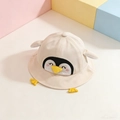 Cute beige penguin baby bucket hat for toddlers 1-3 years old summer sun protection - 48-50cm / Beige
