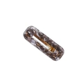 Minimalist grey acetate geometric rectangular hair clip with golden metal clip - Grey Marble Square