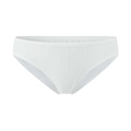 White ribbed cotton panties for women with breathable low-rise seamless design - White
