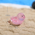 Luminous pink resin baby seal figurine for DIY miniature garden landscape decoration - Diving Turtle-B Luminous Pink