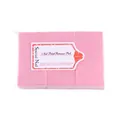 Cotons dissolvants roses non pelucheux en emballage transparent en fibres de coton naturel - 630 Pièces/Paquet / Rose