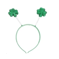 Serre-tête vert de la Saint-Patrick avec trèfles scintillants sur ressorts - Serre-tête en Mousse de Trèfle