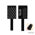 Dual-sided magnetic nail art tool for cat eye gel polish with diamond grid wand - Pattern Magnet - No6 Rhombic Style