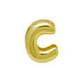 DIY gold-plated chubby bubble alphabet C charm for personalized watch band bracelets - Gold/Letter C