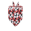 Black Christmas pet bandana with Santa Claus print and tie closure for dogs and cats - Fits Neck Circumference 20-46cm / Black Santa Claus