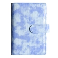 A6 Macaron binder notebook in blue crocodile leather pattern with buckle closure - Blue Crocodile Cover Only