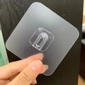Transparent self-adhesive wall hooks with heavy duty waterproof PVC backing for home storage - 6x6cm Fruit Buckle