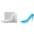 Stampo in silicone per scarpe con tacco alto per resina fai-da-te e campione blu - NO.1 Tacco Alto (13.5cm x 8cm)