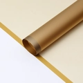 Waterproof matte champagne gold florist wrapping paper roll for bouquet floral decoration - Magic Border - Gold