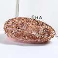 Basco in velluto rosa con paillettes oro rosa lucide e stile alla moda femminile - Rosa
