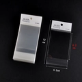 Transparent OPP jewelry packaging bag with white S925 Silver hanging card header - 5.5*9+3 (Silver Stamping) / 100 Pcs/Pack