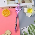 Purple anime scepter sword pen with detailed character graphics and sharp spiked tip - Trident - Purple / 0.5mm