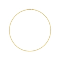 Collier ras du cou doré minimaliste avec texture métallique en spirale sur fond blanc - Cuivre Plaqué Or 18K / Ras du cou minimaliste doré