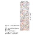 Regenbogen Vögel und Zweige Statische Fensterfolie, 40x120cm für dekoratives Glas - 40*120cm