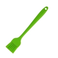 Green silicone oil brush with long handle and hanging hole for baking and grilling - Oil Brush / Green