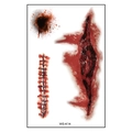 Realistic Halloween bloody wound tattoo stickers with stitch and bullet hole effects - WS-K14